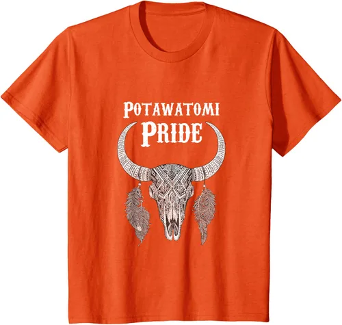 Vista 33 de Potawatomi Pride Tribe Native American Indian Buffalo Camiseta