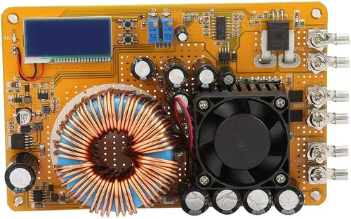 Vista 7 de YWBL-WH Módulo de fuente de alimentación Convertidor de alimentación DC-DC 8-40V a 0-32V 50A 800W Módulo reductor ajustable con ventilador disipador