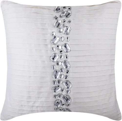 Vista 15 de Diseñador champaña café almohadas Tapa, cristales pinktucks almohadas Tapa, cuadrado fundas para cojín cuadrado, seda fundas de almohada decorativas
