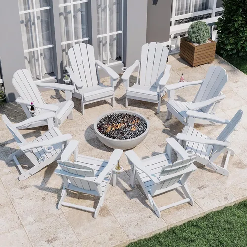 Vista 33 de Domi Folding Adirondack Chair with Cup Holder, Aruba