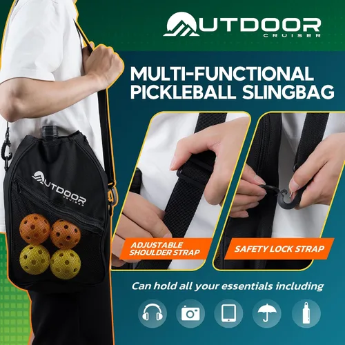 Vista 6 de Outdoor Cruiser Pickleball Paddle Set – Aprobado por USAPA, palas de fibra de vidrio de primera calidad con agarre ligero que absorbe los golpes