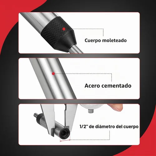 Vista 8 de Brown & Sharpe 599-792-30 guía de golpe ajustable con tensado por resorte