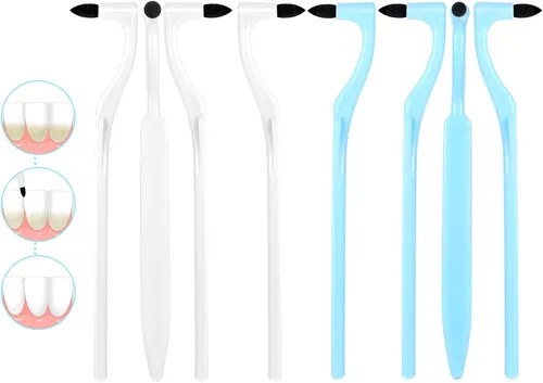 Vista 2 de Gjinxi Borrador de manchas de dientes, eliminadores de manchas dentales, raspador de dientes, rascador de placa dental, borradores de sarro, pulidor