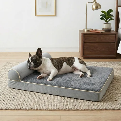 Vista 10 de Cama ortopédica para perros pequeños de 20 x 16 pulgadas, cama de espuma