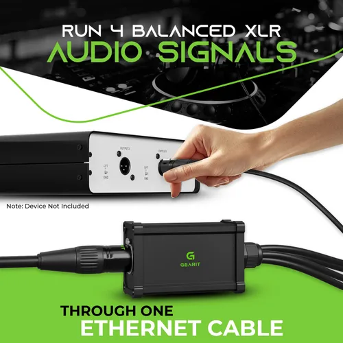 Vista 6 de GEARit Cable compatible con EtherCon de 30 pies y serpiente de 4 canales
