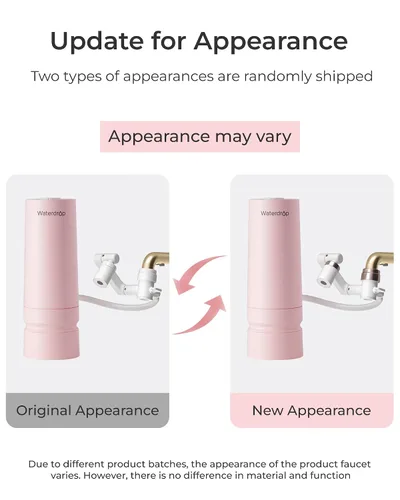 Vista 2 de Waterdrop BFC3-Lite – Filtro de agua para lavado facial, filtro para lavabo de baño para piel, reduce 99% de cloro, limpieza profunda a nanoescala