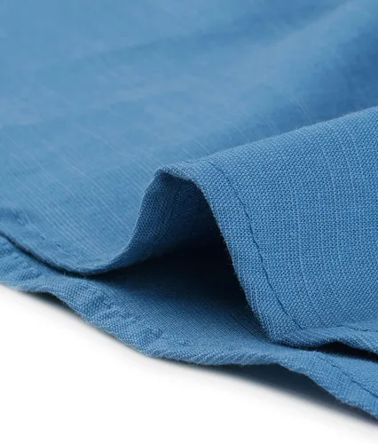 Vista 5 de Allegra K Vestido camisero con cuello con botones y mangas enrollables con cinturón para mujer