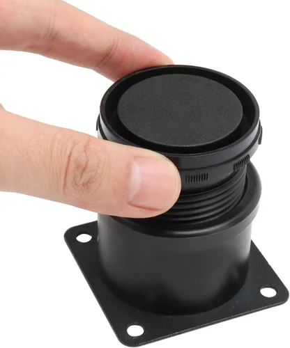 Vista 5 de ZOENHOU - Paquete de 12 patas ajustables para muebles de 2 a 2.4 pulgadas de altura, patas de metal de acero inoxidable negro, pies de nivelación