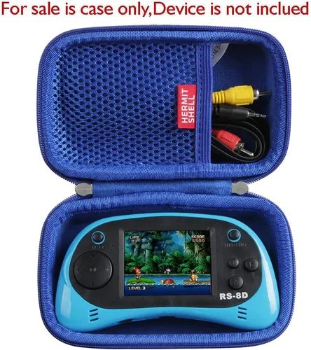 Vista 2 de Hermitshell Estuche de viaje para EASEGMER Kids Handheld Game Reproductor de videojuegos portátil (azul)