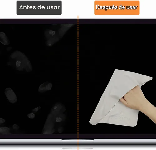 Vista 5 de F FORITO Paño de limpieza de microfibra de 13 pulgadas con protección de impresión de teclado de pantalla, protector de teclado para laptop