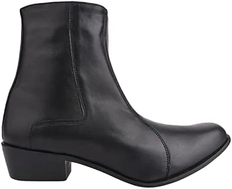 Vista 7 de LIBERTYZENO Botas de vestir retro para hombre con estampado de serpiente y tobillo alto para adultos, para graduación, graduación