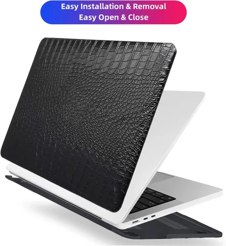 Vista 6 de Funda compatible con MacBook Pro de 13 pulgadas versión 2022 2021 2020 M2 A2338 M1/A2289/A2251 con Touch Bar y Touch ID, funda rígida de plástico +