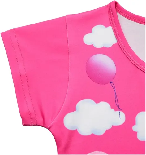 Vista 3 de Moebao Camisón rojo de dibujos animados para niña pequeña