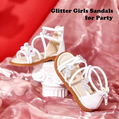 Vista 2 de Kiderence Sandalias para niñas pequeñas, zapatos de verano para niñas pequeñas
