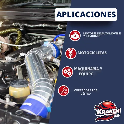 Vista 5 de KRAKEN BOND Aerosol Limpiador de Motor - (2x362.8 ml) Desengrasante para Compartimento del Motor, Sarro y Motor Pack de 2
