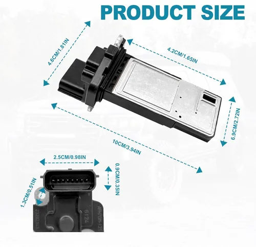 Vista 2 de Sensor de flujo de aire masivo compatible con vehículos Buick, Cadillac, Chevy y GMC 2012-2022, Enclave, Escalade, Impala, Silverado 1500, Sierra
