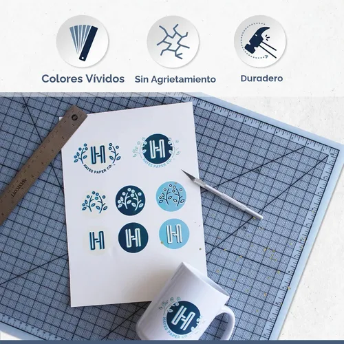 Vista 6 de Hayes Paper Co. - Papel adhesivo láser transparente para tobogán acuático, 20 hojas A4, no requiere sellado por pulverización, para impresoras