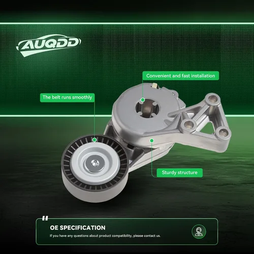 Vista 4 de AUQDD 38148 Conjunto automático de tensor de correa y polea (para 1.8L/2.0L L4) apto para Audi A3 98-04 /00-04 S3/99-06 TT /00-06 TT Quattro/99-05