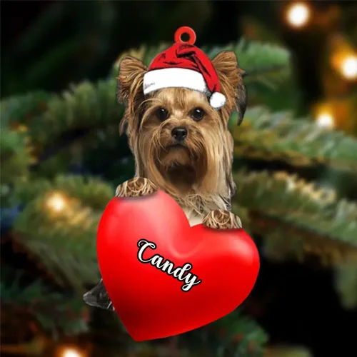 Vista 64 de Adornos de Navidad personalizados para perros, nombre personalizado, adorno de Malamute de Alaska, adornos acrílicos, regalos de Navidad, amantes