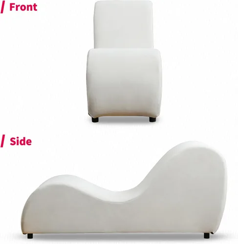 Vista 4 de MUZZ Silla de yoga para adultos, tumbona de yoga de terciopelo para interiores, para ejercicio de adultos, estiramiento, relajación, sillas