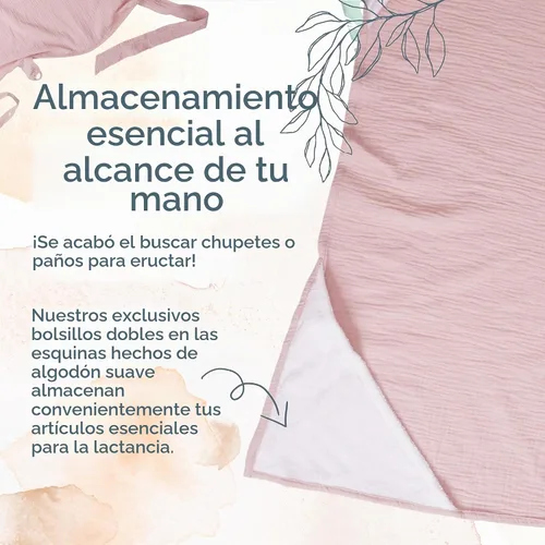 Vista 4 de Kiddycare Funda de lactancia, fundas de muselina de algodón para lactancia de privacidad, suave con la piel del bebé, fundas discretas