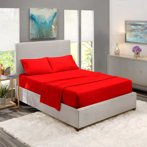 Vista 22 de Juego de 3 piezas, ropa de cama suave de lujo de tejido satinado de 100% algodón de 800 hilos, el mejor juego de 3 piezas de calidad premium, fácil