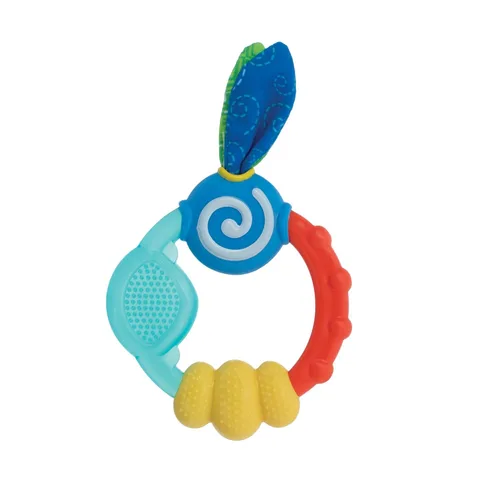 Vista 6 de Nuby Wacky - Anillo de dentición, multicolor
