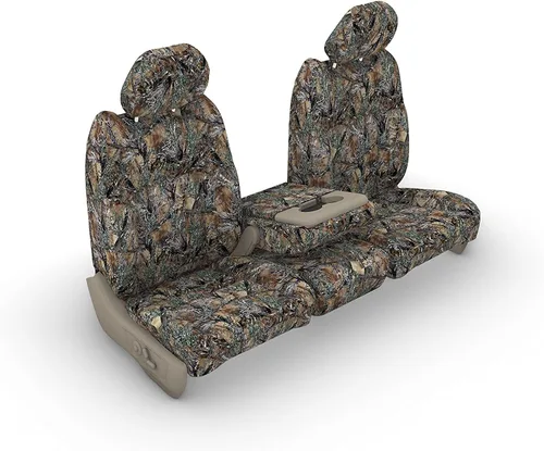 Vista 6 de Durafit Seat Covers, F480-DRT Ford F150-F550 XL y Lariat 40/20/40 Asiento dividido con consola central de apertura en DRT Camo Endura (DRT)