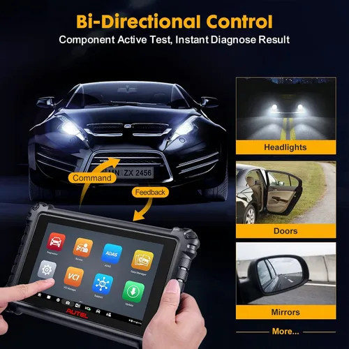 Vista 3 de Autel Escáner MaxiCOM MK906 Pro: Nueva versión actualizada de MS906BT / MP900-BT, codificación ECU igual que MK908P, control bidireccional, más