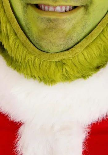 Vista 4 de Dr. Seuss The Grinch - Disfraz de Papá Noel para adulto