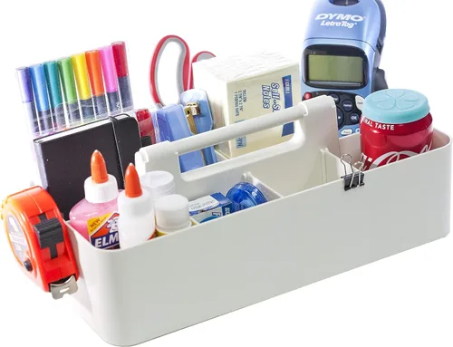 Vista 12 de Divisores DIY de 8 Compartimentos, Caddy Portátil Grande, Multiusos, Apilable, Solución Moderna para Escuela, Oficina, Escritorio, Uso Infinito