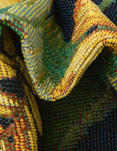 Vista 7 de Unique Loom Outdoor Botanical Collection - Alfombra de área Calypso (4 pies 1 pulgada octágono multi/azul claro)