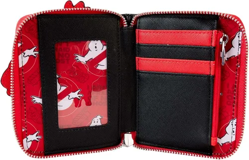 Vista 2 de Loungefly Cartera con cremallera y logotipo de los Cazafantasmas, Negro -, Cartera