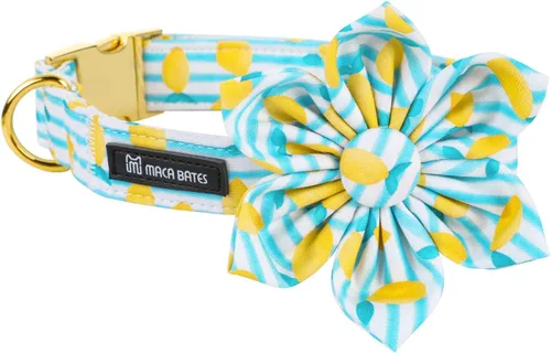 Vista 13 de Maca Bates - Collar de perro azul a cuadros con corbatín marinero con estampado de cuadrícula para cachorros, collar de cuadros ajustable, duradero