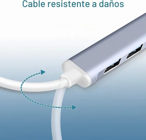 Vista 5 de Divisor de puerto USB de 4 puertos: expansor de puerto USB