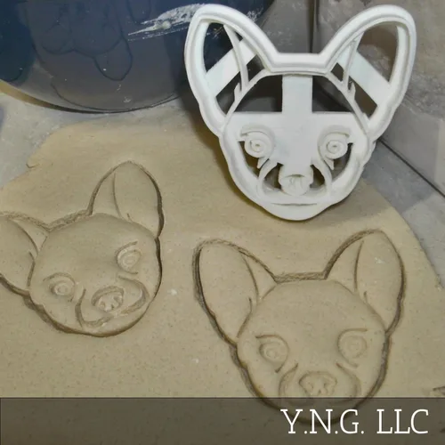 Vista 2 de Chihuahua Perro Más Pequeño Cachorro Juguete Raza México Cookie Cutter USA PR635