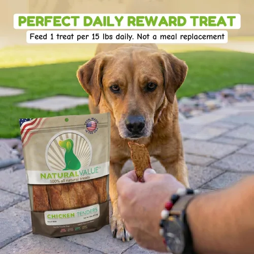 Vista 7 de Loving Pets Natural Value All Natural Soft Chew Chicken Tenders - Golosina para perros, 14 onzas