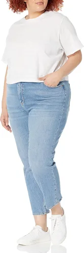 Vista 4 de The Drop Camiseta corta de manga corta con cuello redondo Sydney para mujer