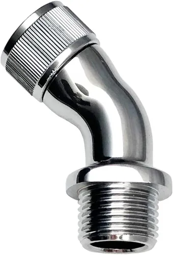 Vista 4 de Adaptador de codo para cabezal de ducha de níquel cepillado cepillado níquel