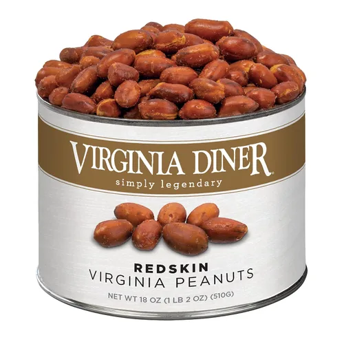 Vista 10 de Virginia Diner - Maníes gourmet clásicos cubiertos de chocolate con cáscara crujiente, lata de 16 onzas