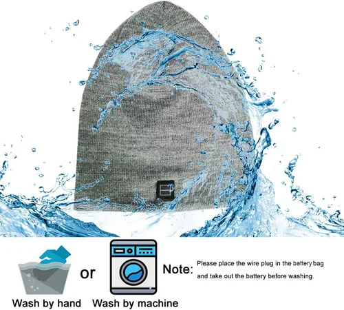 Vista 7 de Gorro calefactable, calentador de cabeza de invierno, gorra recargable eléctrica para hombre y mujer