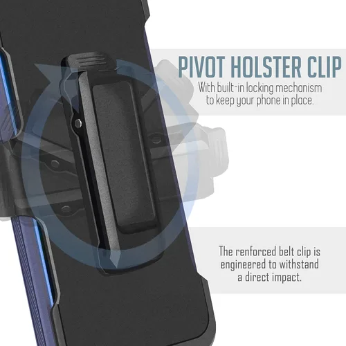 Vista 8 de Customerfirst for for Boost Mobile Celero 5G+ Plus 2023, funda resistente a prueba de golpes con funda de clip para cinturón con protector