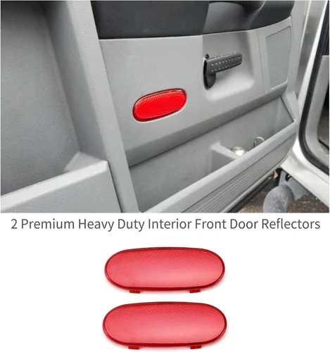 Vista 4 de Paneles de puerta interior de automóvil reflector, placa reflectora para Dodge Ram 1500/2003-2009 Dodge Ram 2500 3500/2004-2009 Dodge Durango 2500