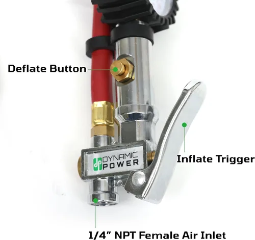 Vista 2 de Dynamic Power Mandril de 6 pulgadas de alta resistencia de doble pie Calibrado con precisión para un rendimiento de alta presión de 140 PSI