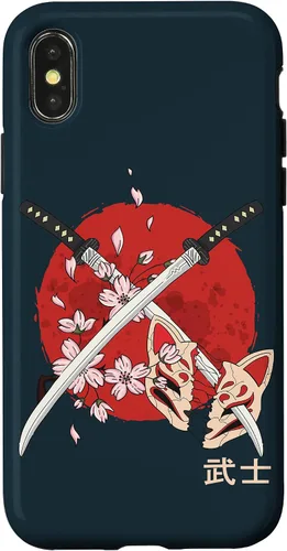 Vista 5 de Carcasa para iPhone 12 mini con espada de Samurai Katana japonesa, diseño de flor de cerezo