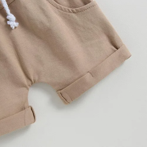 Vista 56 de Conjunto de camiseta de manga corta para bebé niño y niña, camiseta de manga corta, pantalones cortos casuales, ropa para recién nacidos, 6, 12, 18