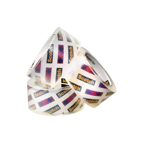 Vista 10 de Scotch Cinta de Embalaje con Cierre de Caja, Transparente, Cinta de Mudanza de Agarre Extremo, 1.88 pulg. x 54.6 yd, 3 Rollos, Dispensador de Cinta