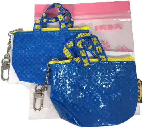 Vista 3 de KNOLIG - Bolsa para llaves y monedas (3 unidades), color azul