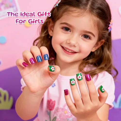 Vista 4 de OpenLive Juego de esmaltes de uñas para niños de secado rápido de 12 colores, esmalte de uñas para niños, esmalte de uñas pelable a base de agua