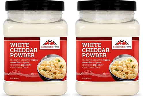 Vista 10 de Hoosier Hill Farm Polvo de queso cheddar blanco, 2 libras (paquete de 4)